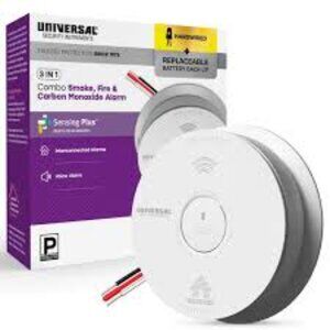 Universal Security Instruments 3 in 1 Combo Smoke, Fire & Carbon Monoxide Alarm